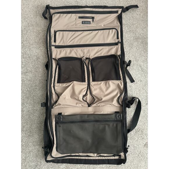 Victorinox Swissgear Strap Garment Bag Black Canvas Travel - Picture 4 of 9